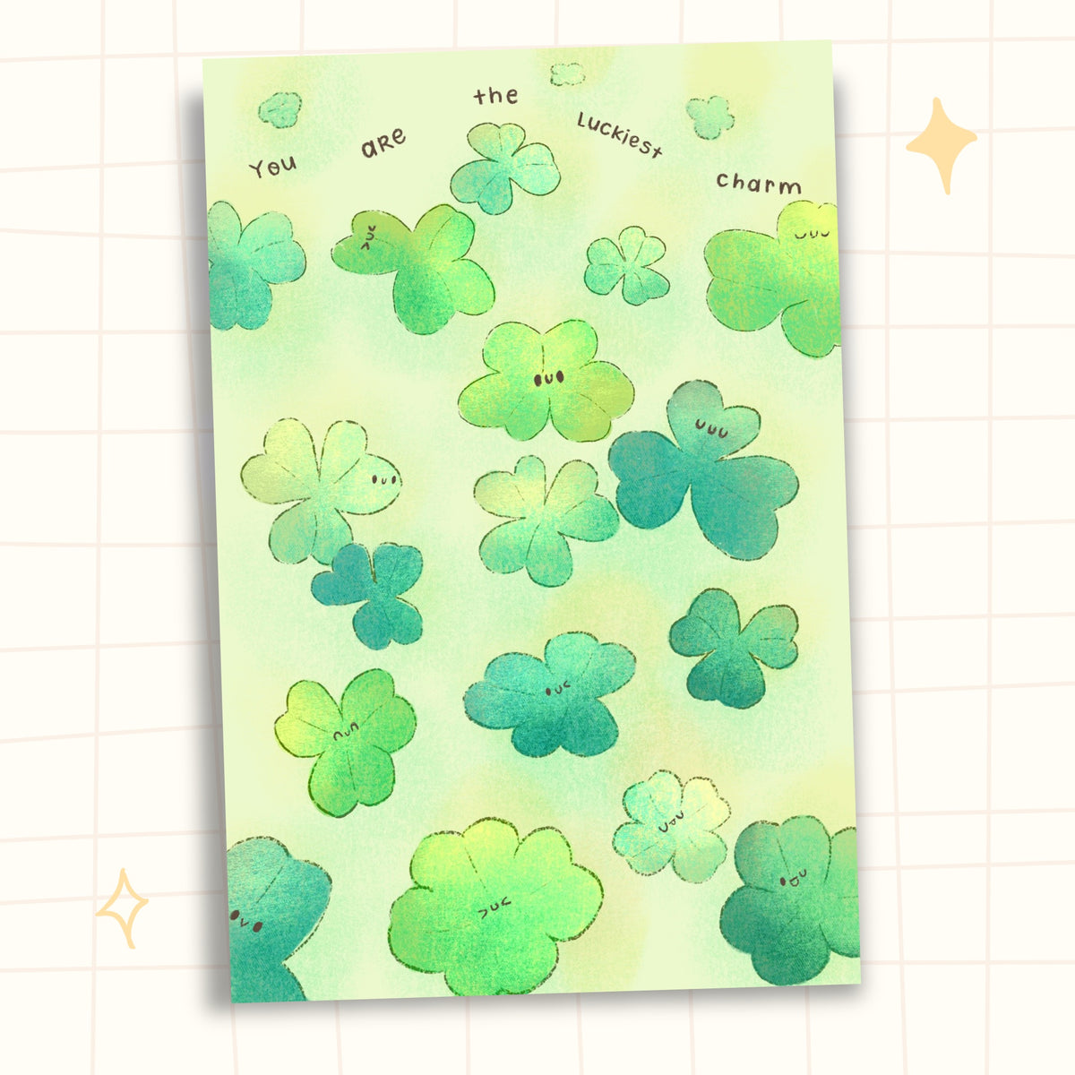 Luckiest charm print