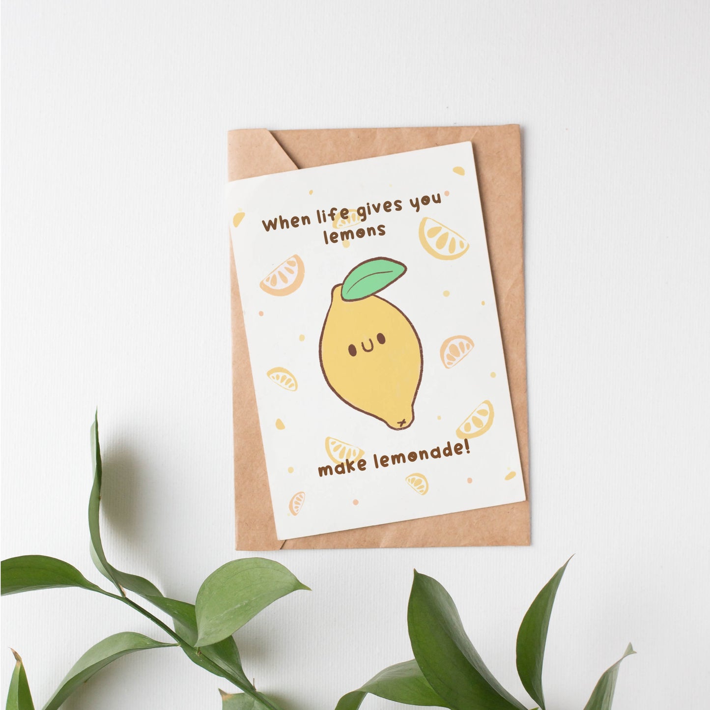 When life gives you lemons greeting card