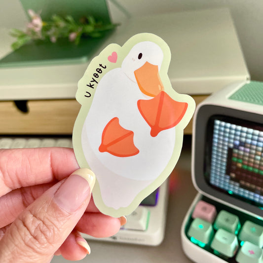 Kyoot duck sticker