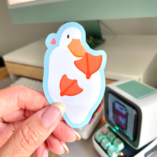 Duckie love sticker